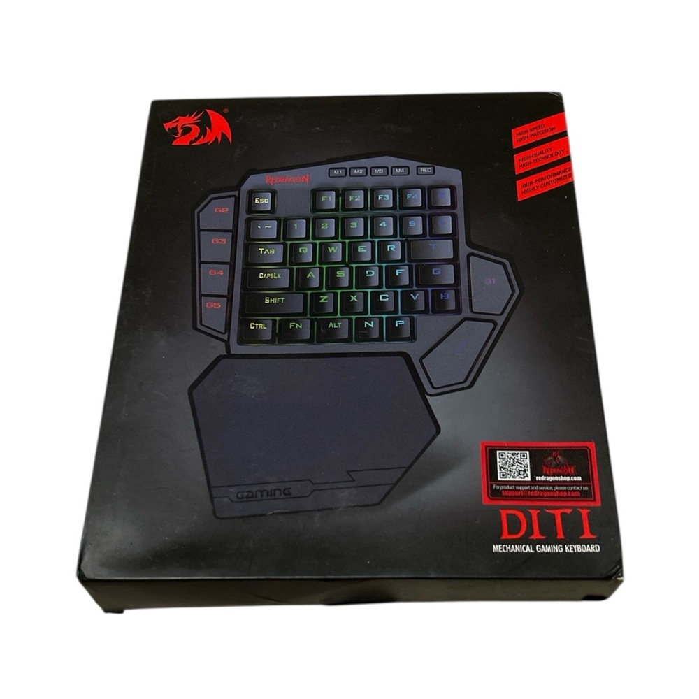 Redragon DITI One-handed RGB Mechanical Gaming Keyboard - Unused/Open Box